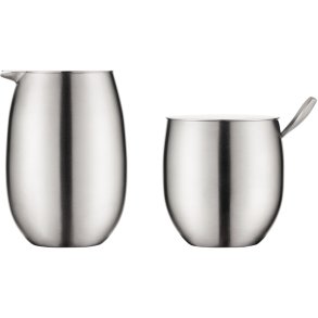 Bodum COLUMBIA SET Sukker- & Flødesæt, Forkromet