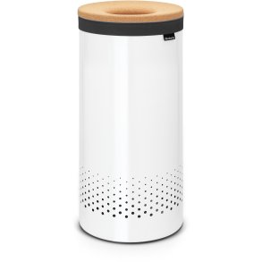 Brabantia Vasketøjskurv m. Låg 35 L, Hvid/Kork