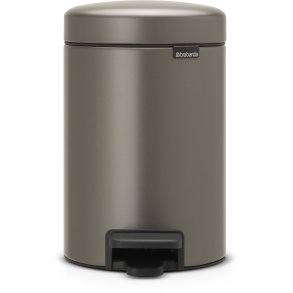 Brabantia NewIcon Pedalspand 3 L, Platinum