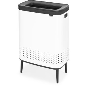 Brabantia Bo Vasketøjskurv 2x45 L, Hvid