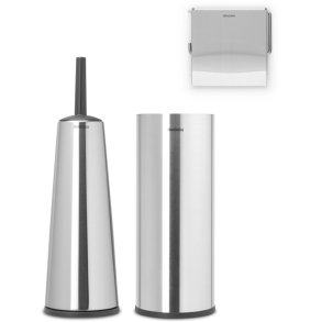 Brabantia ReNew Toilettilbehørssæt 3 Dele, Mat Stål