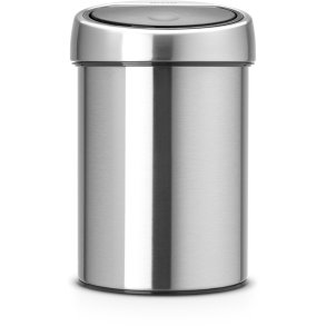 Brabantia Touch Affaldsspand Fingerprint Proof inkl. Vægbeslag 3 L, Mat Stål
