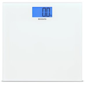 Brabantia Personvægt m. Batterier, Hvid