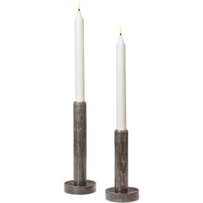 Cozy Living Dagny Lysestagesæt 2 stk, Toffee Brown
