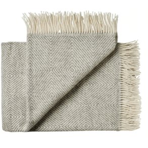 Silkeborg Uldspinderi Fanø Plaid 140x240 cm, Light Nordic Grey