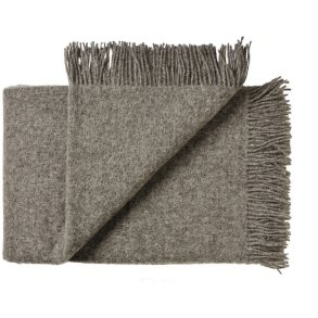 Silkeborg Uldspinderi Samsø Plaid 220x260 cm, Dark Nordic Grey