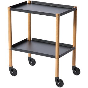 Andersen Furniture Connect Rullebord H63 cm, Sort/Olieret Eg