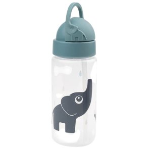 Done by Deer Elphee Drikkedunk m. Sugerør 350 ml, Blå