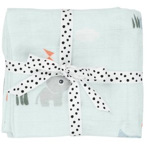 Done by Deer Playground Stofble 2 stk 65x65 cm, Blå