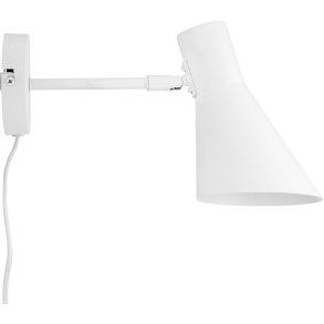 Dyberg Larsen DL12 Væglampe 20 cm, Hvid