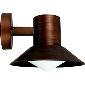Dyberg Larsen Venice Udendørs Væglampe 22 cm, Antik Børstet Kobber