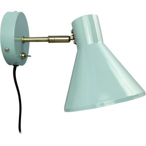 Dyberg Larsen Væglampe Sleep 17 cm, Mint/Antik Messing