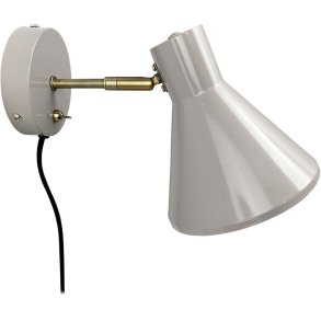 Dyberg Larsen Væglampe Sleep 17 cm, Beige/Antik Messing