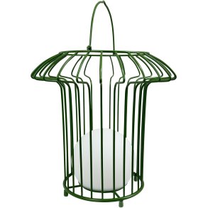 Dyberg Larsen Basket Lanterne LED H32 cm, Grøn