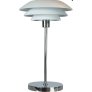 DL31 Bordlampe H50 cm, Hvid/Krom