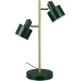 Bordlampe H41,7 cm, M&oslash;rkegr&oslash;n/Messing