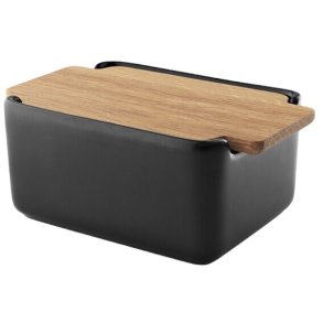 Eva Solo Nordic Kitchen Smørboks m. Egetræslåg, Sort