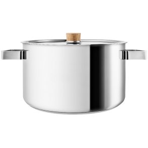 Eva Solo Nordic Kitchen Gryde 24 cm/6,0 L, Stål/Eg