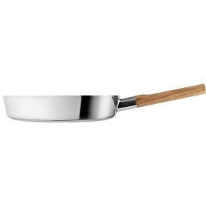 Eva Solo Nordic Kitchen Stegepande m. Slip-Let Belægning 24 cm, Stål/Eg