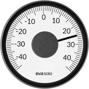 Eva Solo Udendørstermometer Til Vindue Ø11 cm, Sort/Hvid