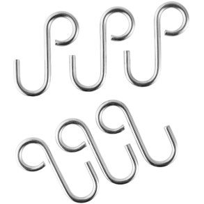 Eva Trio S-Kroge 6 stk. H3,7 cm, Poleret Stål