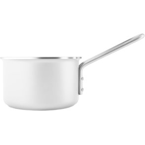 Eva Trio White Line Kasserolle m. Keramisk Slip-Let Belægning 13 cm/1,1 L, Recycled Stål