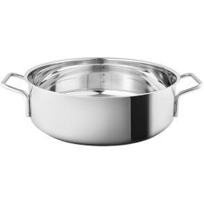 Eva Trio Sautergryde m. 2 Greb 28 cm, Recycled Stål