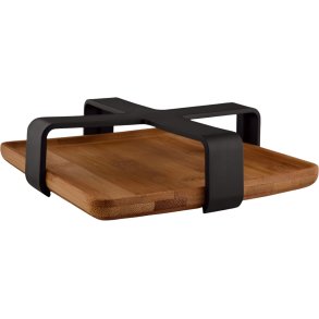 Eva Solo Nordic Kitchen Servietholder 19x19 cm, Sort/Bambus