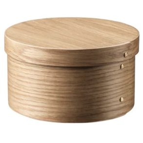 FDB Møbler X3 Drejø Opbevaringsboks Ø22 cm, Eg