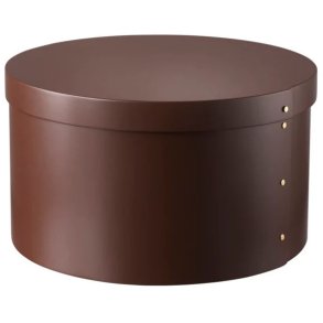 FDB Møbler X3 Drejø Opbevaringsboks Ø42 cm, Chocolate Brown