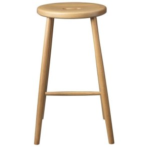 FDB Møbler J27C Counter Barstol H65 cm, Eg