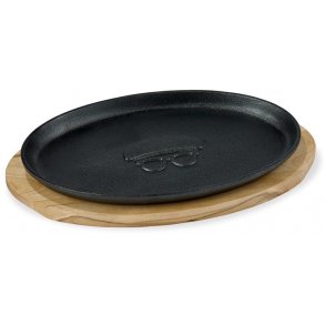 HOLM Tallerken 27x17 cm, Sort