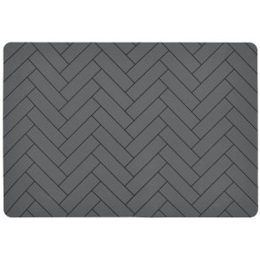Södahl Tiles Dækkeserviet 33x48 cm, Grey