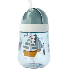 Mepal Mio Børnekrus m. Sugerør 300 ml, Sailors Bay