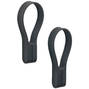 Zone Denmark Loop Magnet Håndklædestrop 2 stk. 9 cm, Sort
