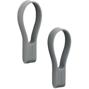Zone Denmark Loop Magnet Håndklædestrop 2 stk. 9 cm, Grå