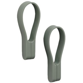 Zone Denmark Loop Magnet Håndklædestrop 2 stk. 9 cm, Olive green