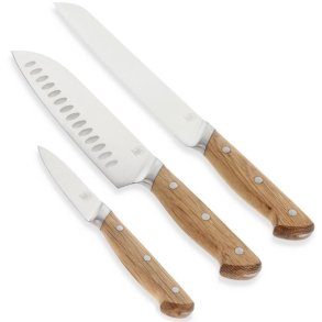 Morsø Foresta Knivsæt 3 Dele, Eg/Rustfrit Stål