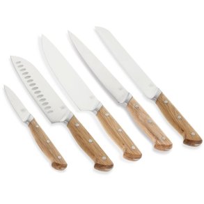 Morsø Foresta Knivsæt 5 Dele, Eg/Rustfrit Stål