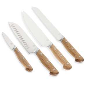 Morsø Foresta Knivsæt 4 Dele, Eg/Rustfrit Stål