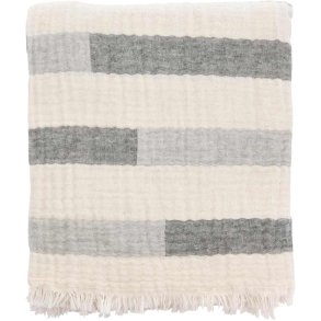 Södahl Mindful Stripe Plaid 150x170 cm, Grå