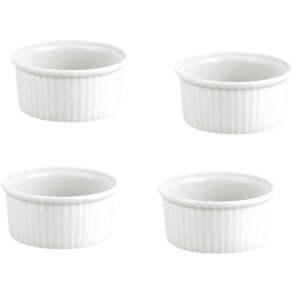 Pillivuyt Ramekin Lav 4 stk. Ø9 cm, Hvid