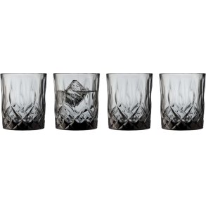 Lyngby Glas Sorrento Whiskyglas 4 stk. 32 cl, Smoke