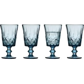 Lyngby Glas Sorrento Vinglas 4 stk. 29 cl, Blå