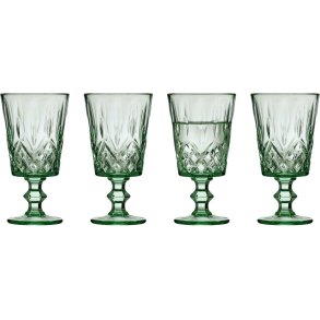 Lyngby Glas Sorrento Vinglas 4 stk. 29 cl, Grøn