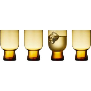 Lyngby Glas Sorrento Vandglas 4 stk. 30 cl, Amber