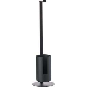 Zone Denmark Rim Fritstående Toiletrulleholder 75 cm, Sort