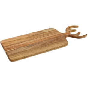 HOLM Serveringsbræt m. Gevir 44 cm, Akacietræ
