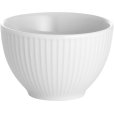 Plissé Sukkerskål Ø9 cm, Hvid