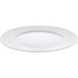 Tallerken 22 cm, Hvid/Mat guld